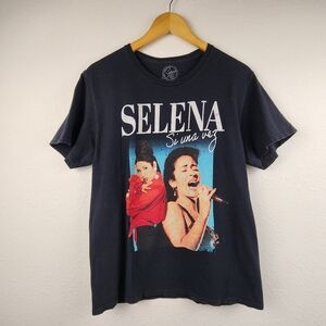 Selena Quintanilla Graphic Tee L Black Concert Band Shirt Official